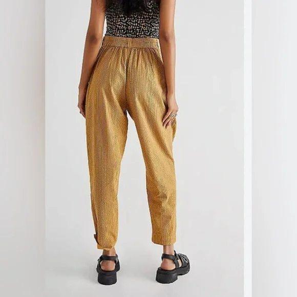 NWT Free People Make A Stand Trousers in Sepia - Picture 2 of 7